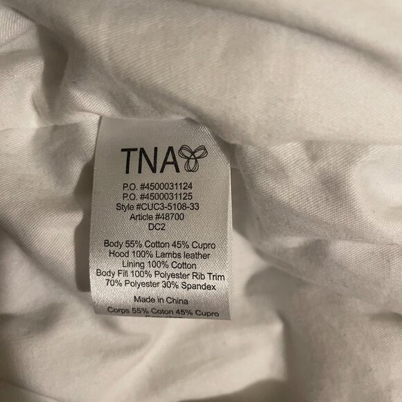 Aritzia winter motorcycle jacket TNA xxs - Picture 2 of 2